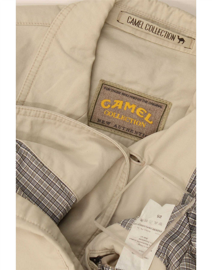 Camel Active Chaqueta tipo blazer de 3 botones para hombre UK 40 Large Beige Cotton