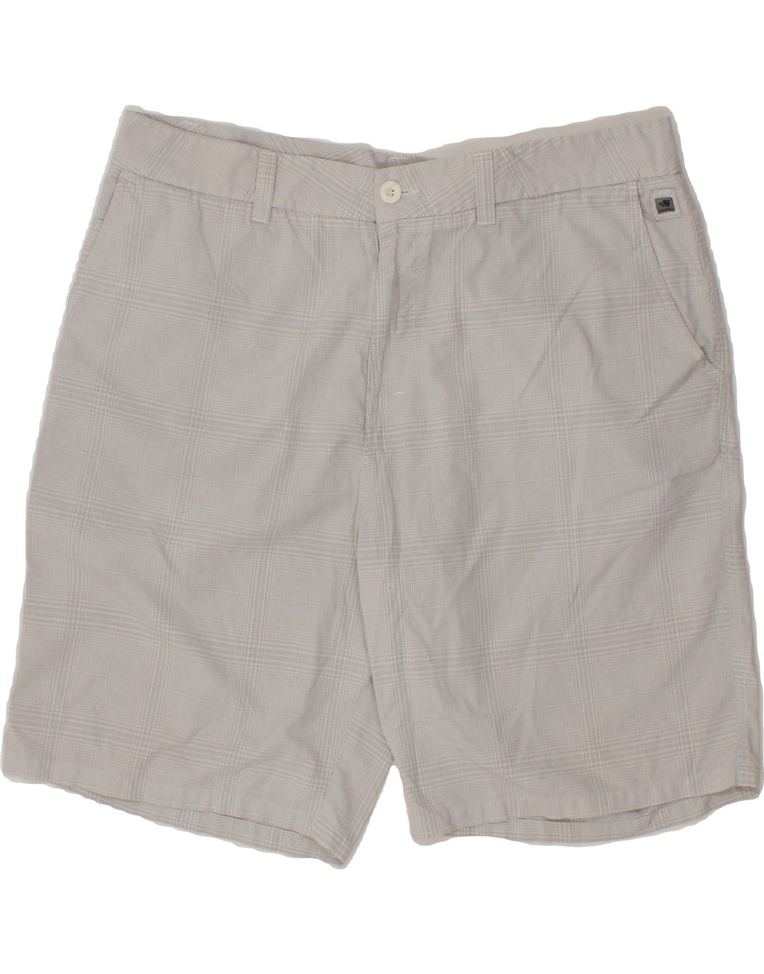 O'NEILL Mens Chino Shorts W38 XL  Grey Check Polyester Vintage O'Neill and Second-Hand O'Neill from Messina Hembry 