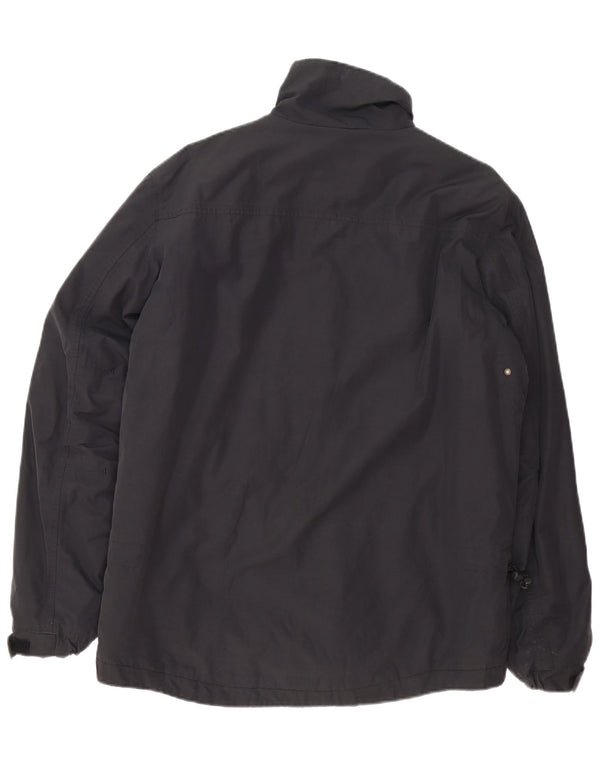 Napapijri Chaqueta cortavientos para hombre Reino Unido 40 Grande Algodón negro