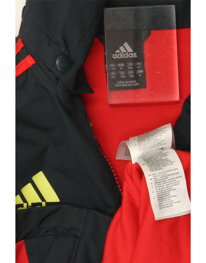 ADIDAS Boys Munster Rugby - Chándal con capucha, chaqueta superior, 11-12 años, negro