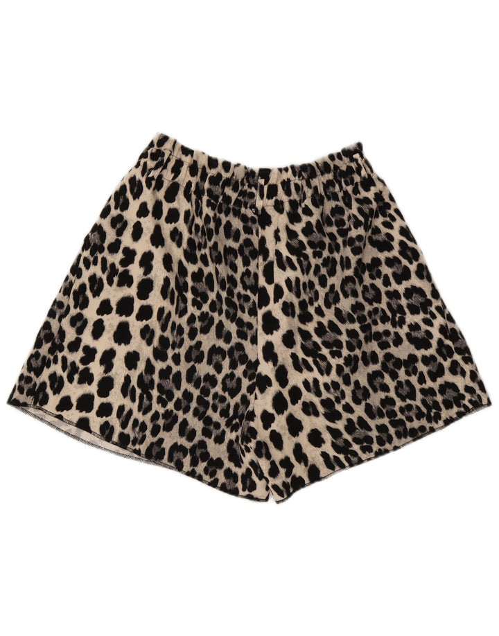Zara Mujer Shorts Large W32 Gris Animal Print Poliéster