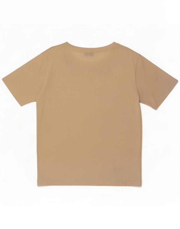 Pierre Cardin Camiseta para mujer Top UK 40 XL Algodón floral beige