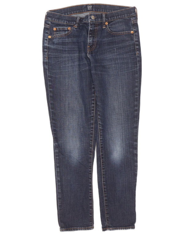 Vaqueros Gap Girlfriend Slim W26 L27 Algodón Azul