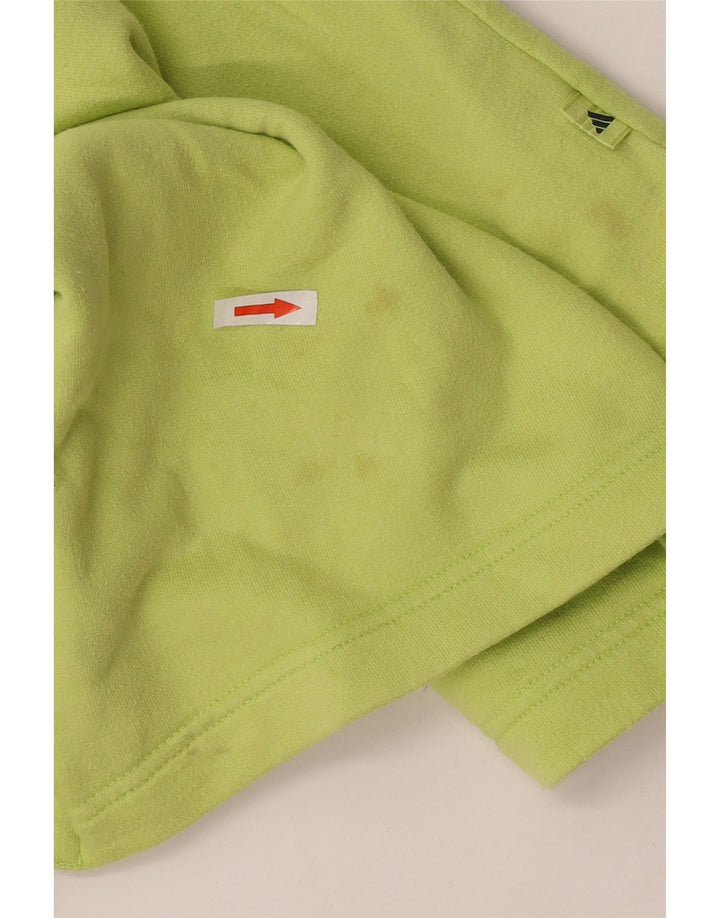 Adidas Mujer Sudadera Jumper UK 12 Medio Verde Algodón
