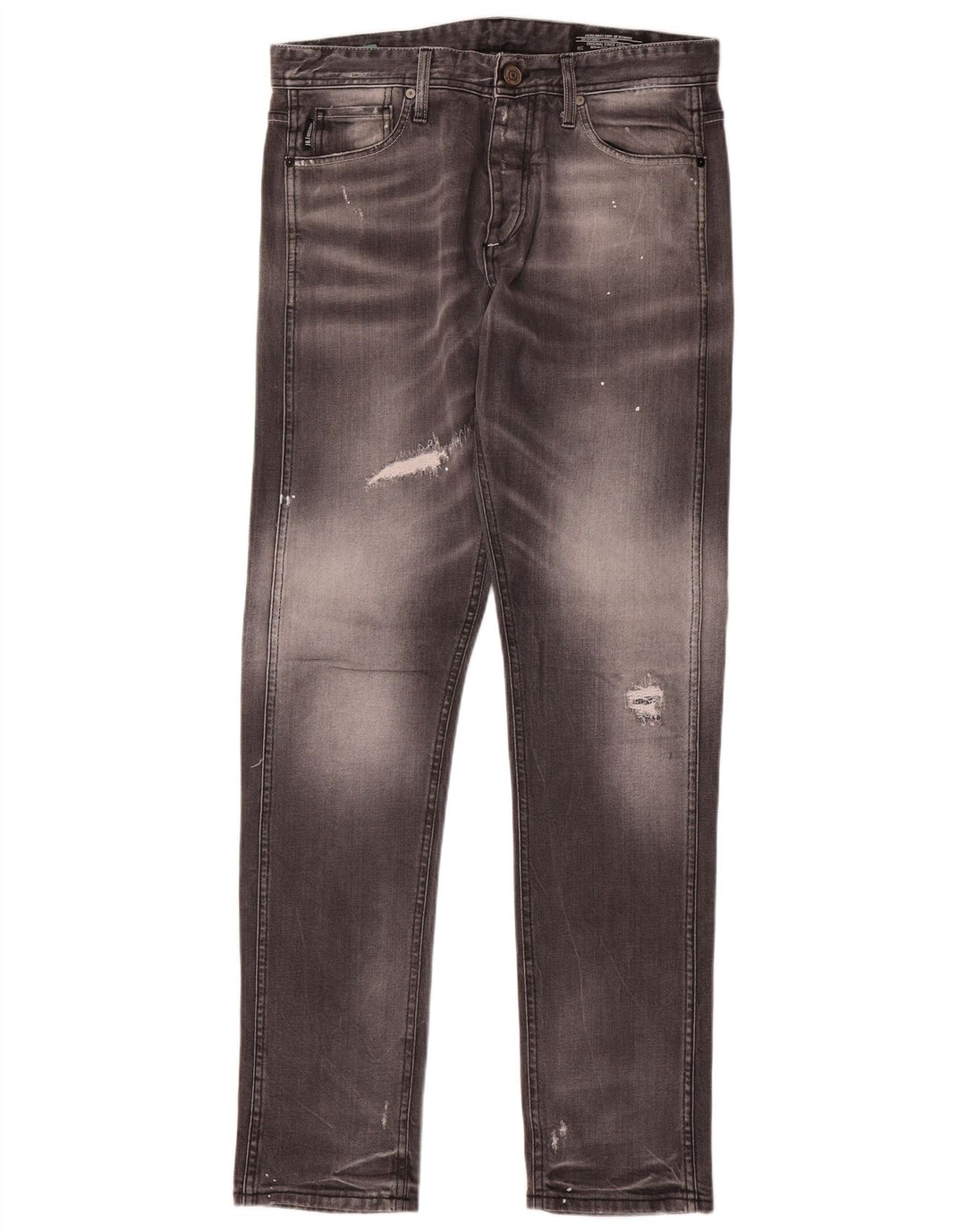 Jack & Jones Vaqueros ajustados desgastados para hombre W32 L33 Gris