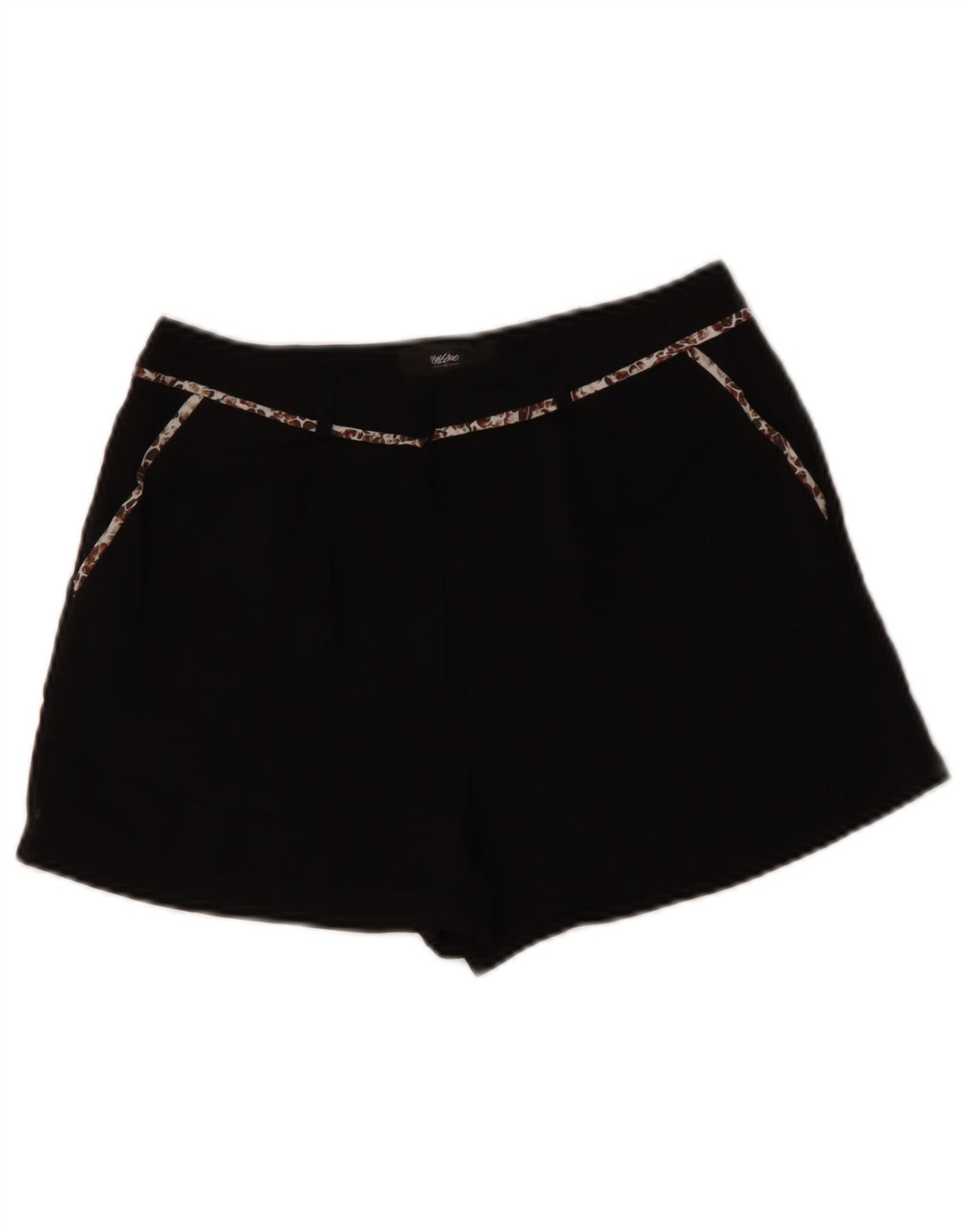 MOSSIMO Pantalones cortos chinos para mujer US 2 XS W28 Poliéster negro