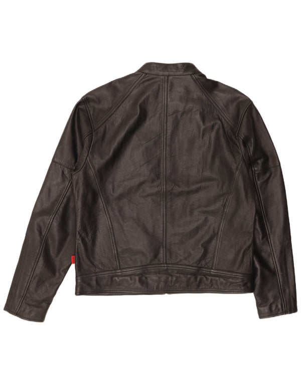 Camokazi Chaqueta de cuero para hombre UK 44 2XL Negro
