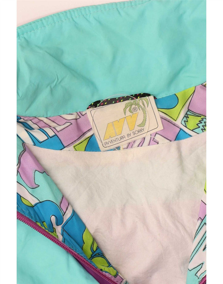 Sorry Chaqueta anorak gráfica para mujer IT 46 Grande multicolor retro