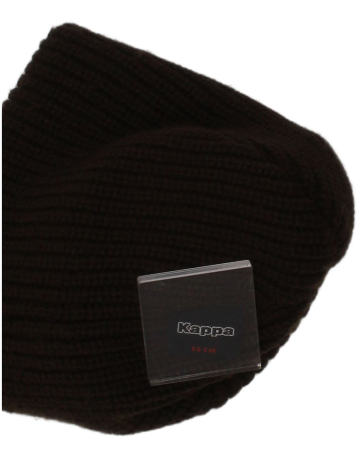 Kappa Gorro de Punto para Hombre Grande Acrílico Negro