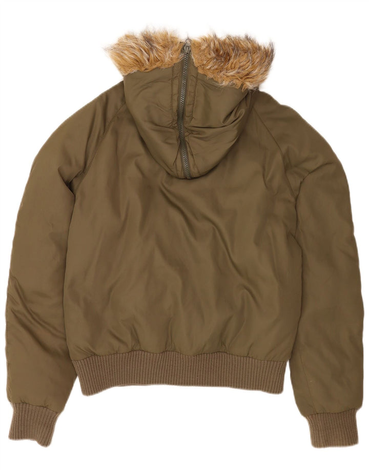 Killah Chaqueta Bomber Acolchada Con Capucha Para Mujer UK 44 Poliamida Caqui Mediana