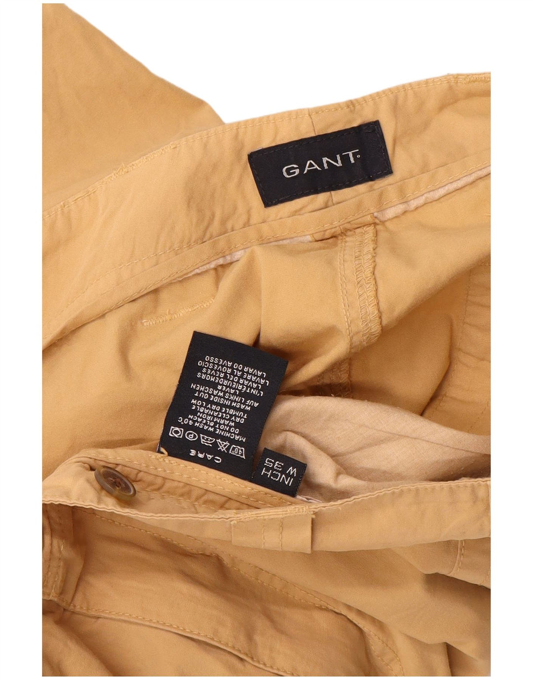 Pantalones cortos tipo cargo Gant para hombre W35 Large Beige Cotton