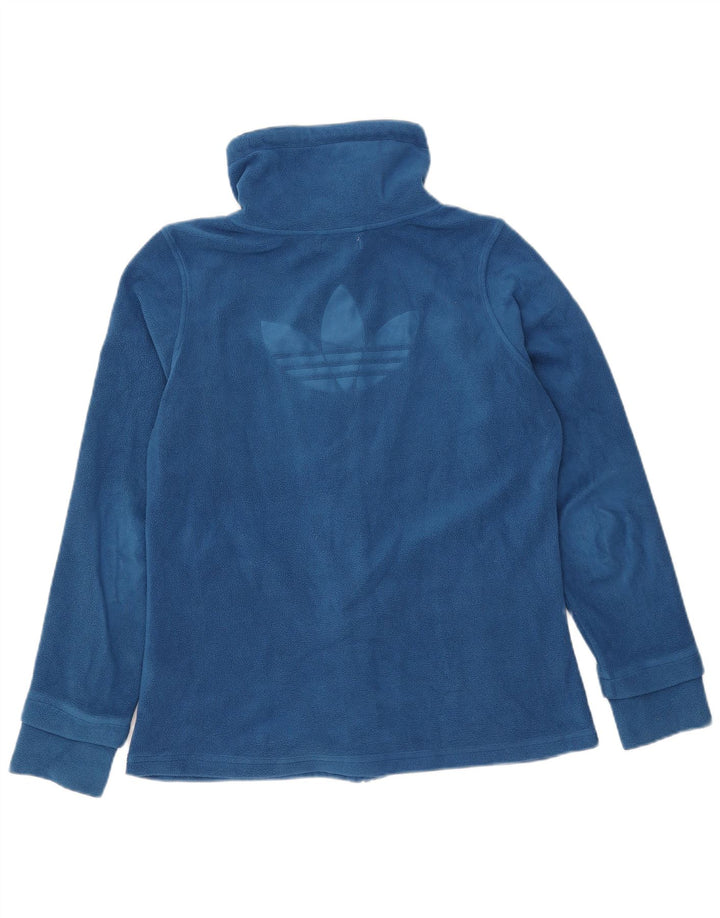 Adidas Chaqueta polar gráfica para mujer EU 42 Poliéster azul medio