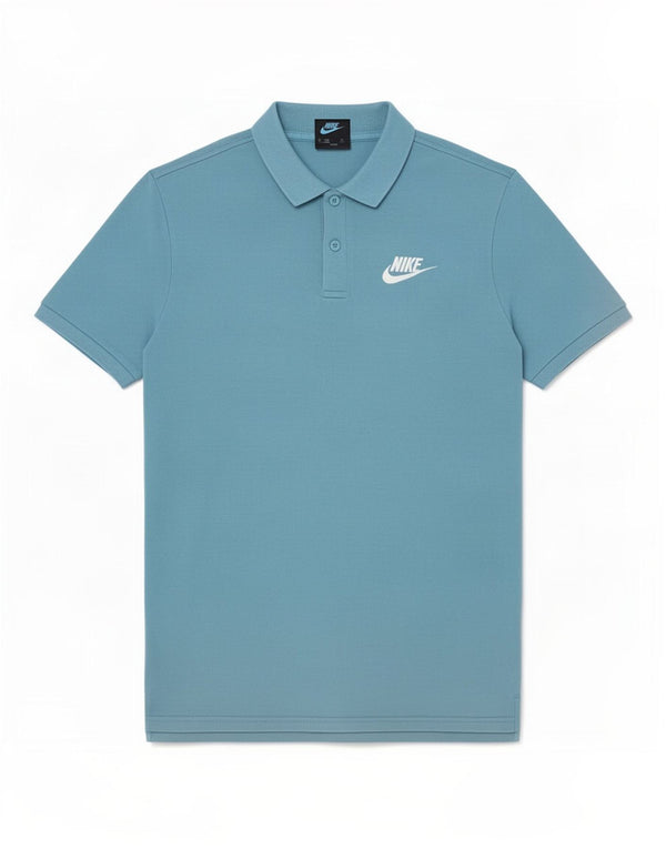 Polo Nike Hombre Grande Azul Algodón