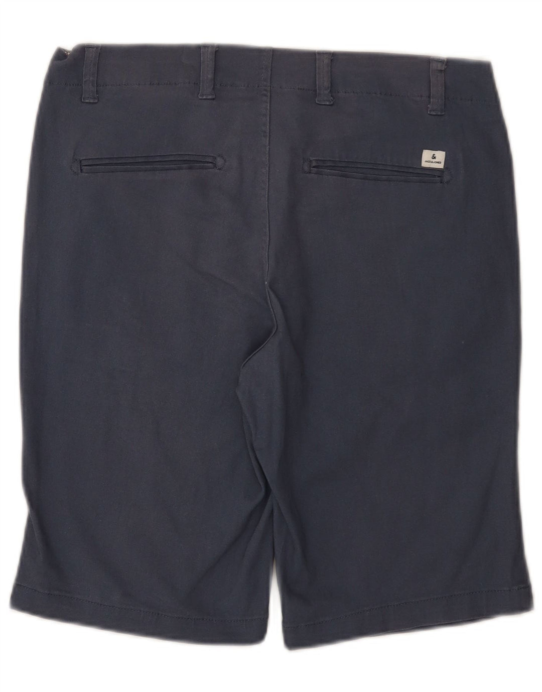 Jack & Jones Mens Chino Shorts Medium W32 Azul Marino Algodón