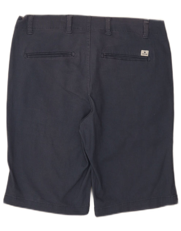 Jack & Jones Mens Chino Shorts Medium W32 Azul Marino Algodón
