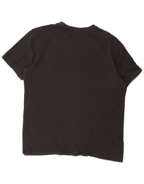 Nike - Camiseta gráfica para hombre, talla grande, algodón negro