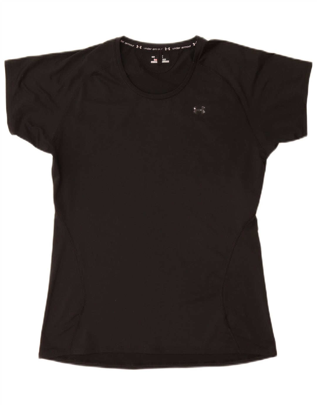 UNDER ARMOUR Camiseta Heat Gear para mujer Top UK 14 Mediano Negro Poliéster