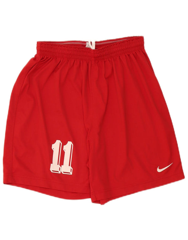 Nike - Pantalones cortos deportivos para hombre, talla 34/36, poliéster rojo grande