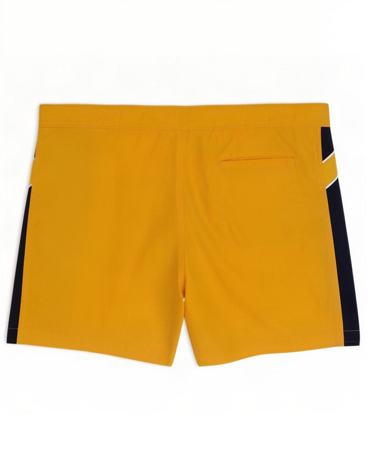 Champion Bañador Gráfico De Poliéster Color Block En Amarillo Medio | Hombre