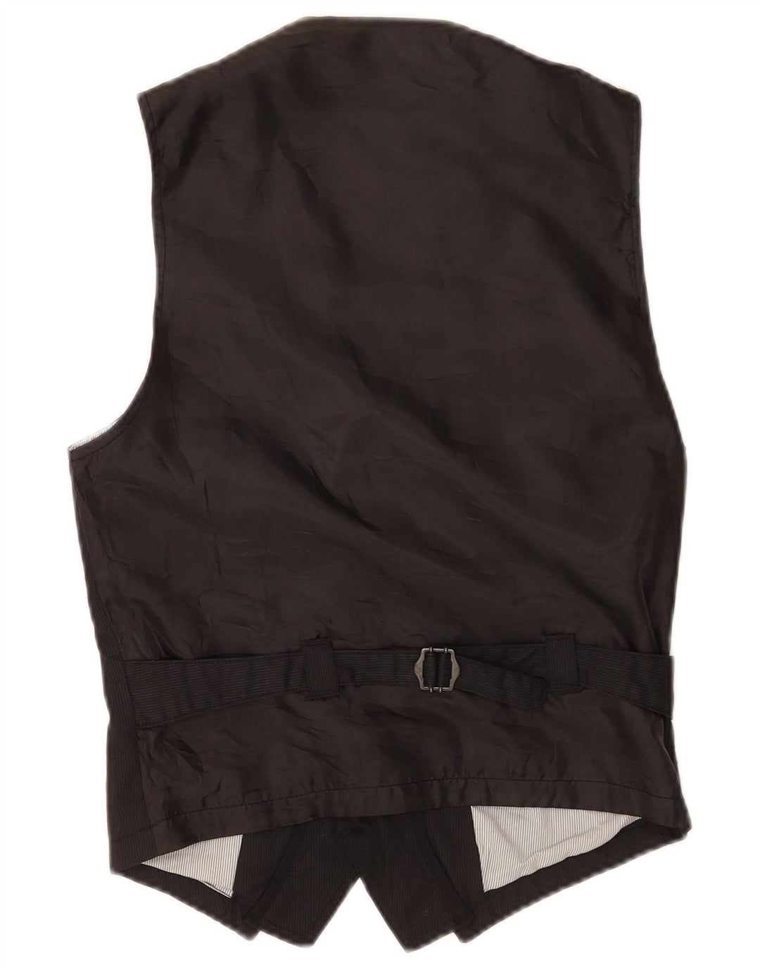 Zara Hombre Chaleco XS Negro Rayas Poliéster