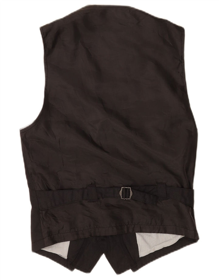 Zara Hombre Chaleco XS Negro Rayas Poliéster
