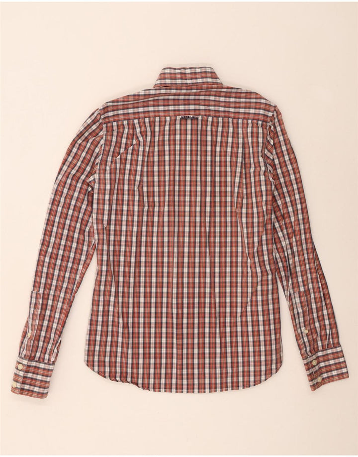 Camisa Superdry para hombre de algodón a cuadros multicolor mediano