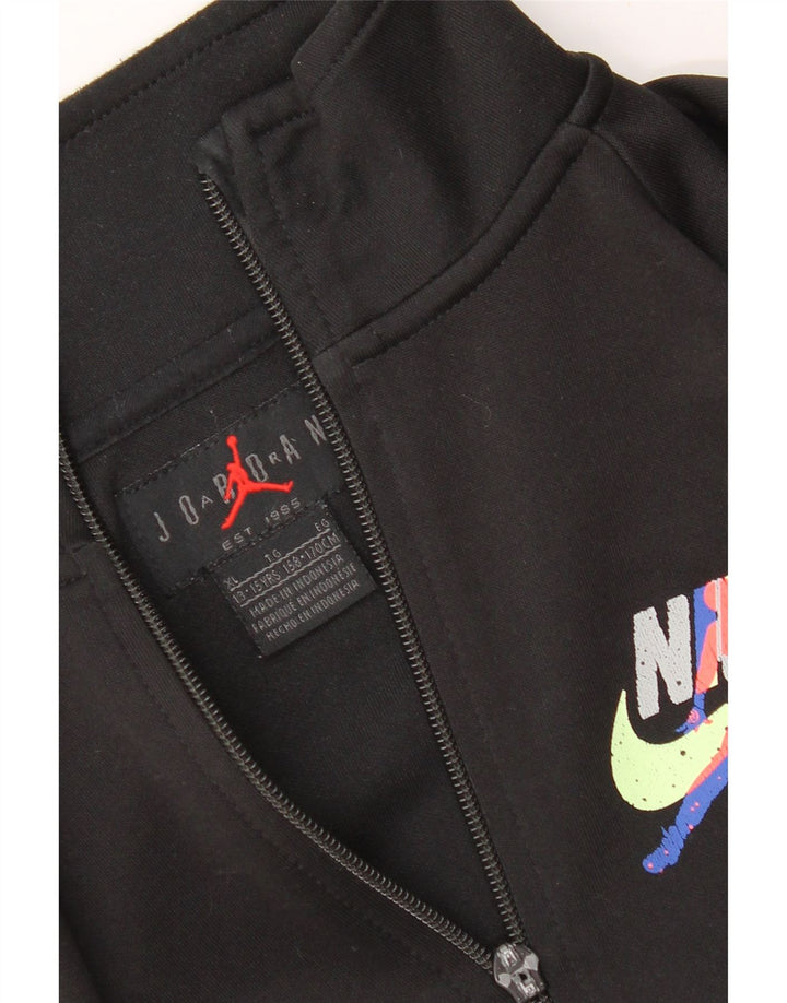 Jordan - Chaqueta de chándal con gráfico para niños, 13-14 años, XL, color negro