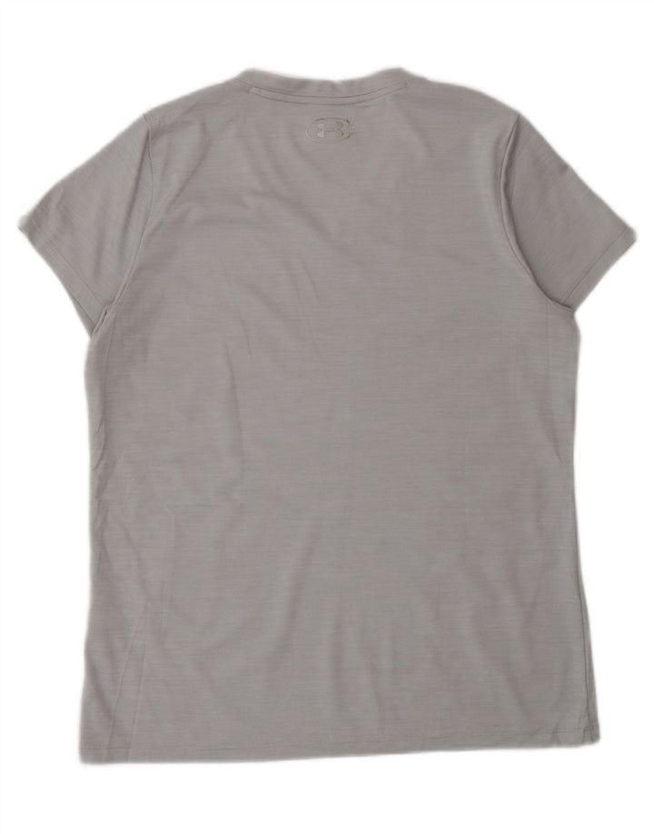 Under Armour Camiseta Heat Gear para hombre Top poliéster gris grande