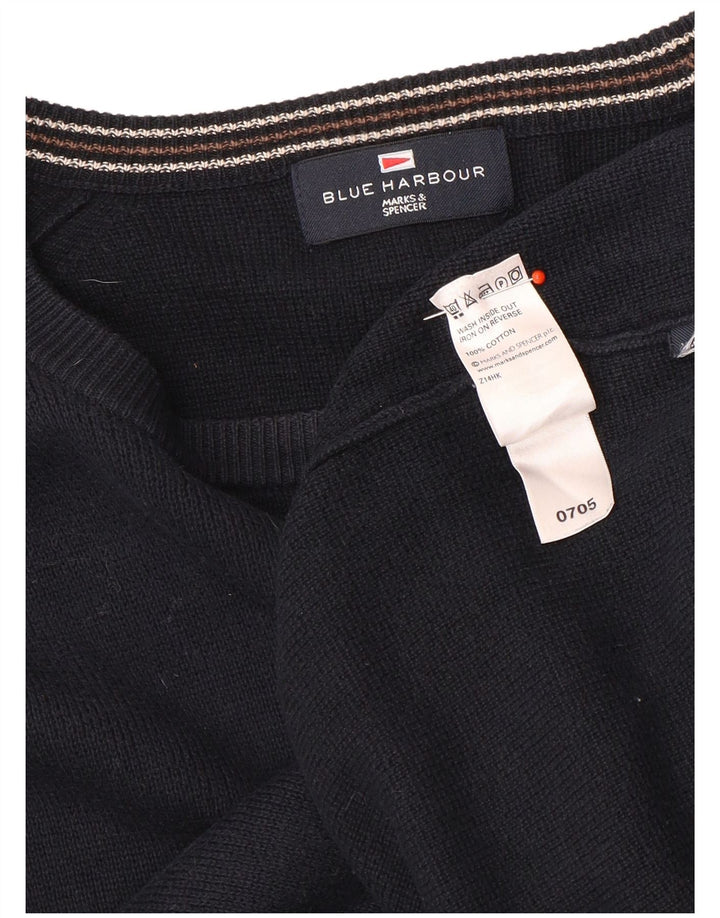 Marks & Spencer Suéter Autograph con Cuello Barco para Hombre Azul Marino Mediano