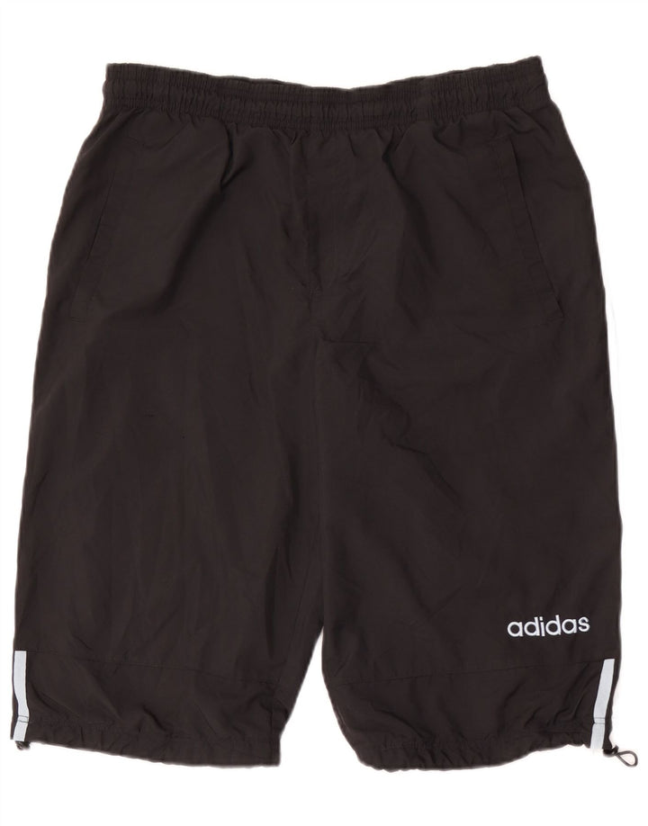 Pantalón Corto Deportivo Adidas Hombre Mediano Negro Poliéster
