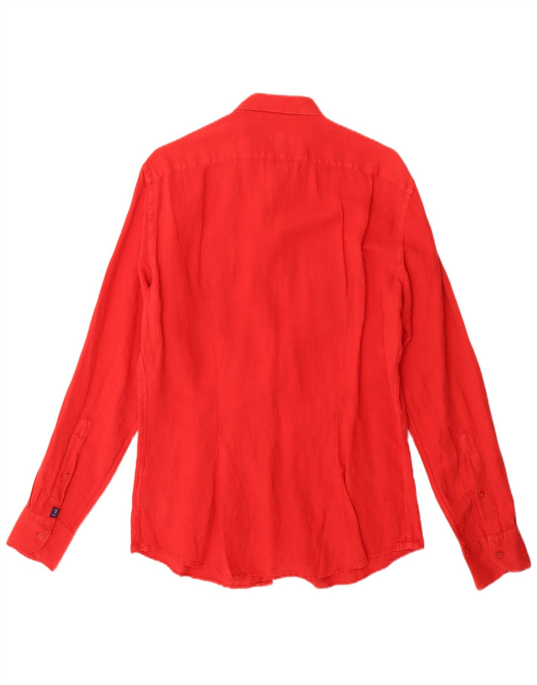 Camisa Hombre Trussardi Jeans Algodón Rojo Medio