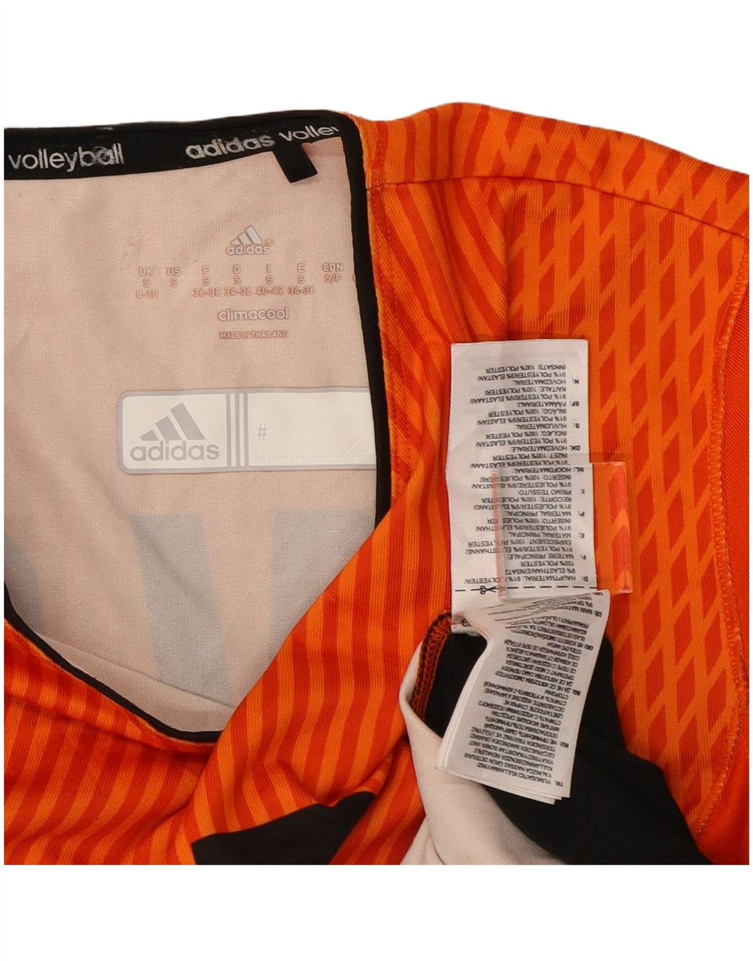 Adidas Mujer Climacool Graphic Top Manga Larga UK 10 Small Naranja