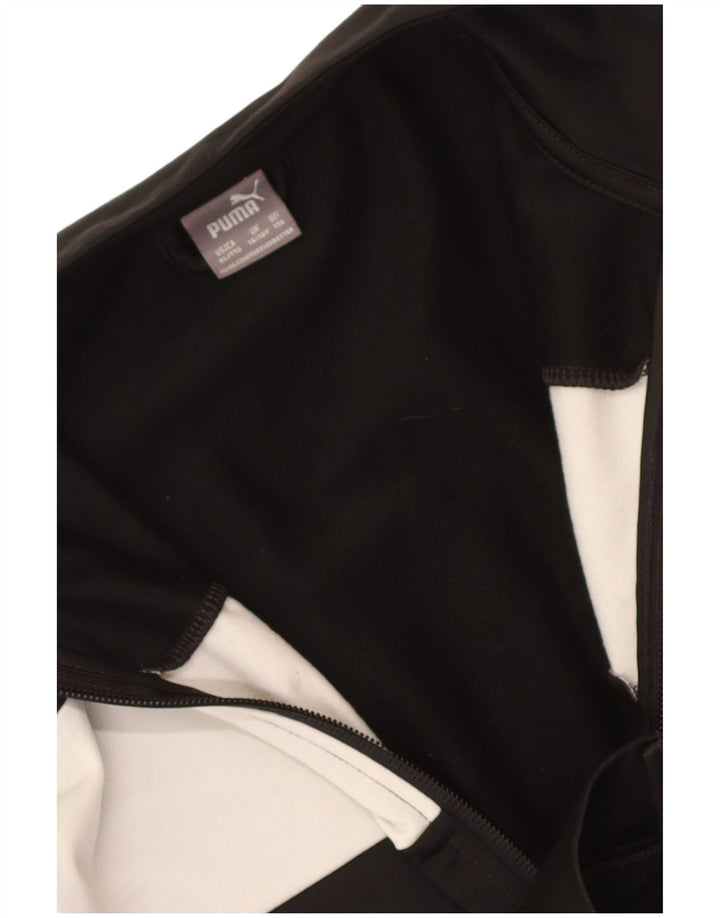 Puma Chaqueta de chándal para niño 15-16 años Negro Colorblock