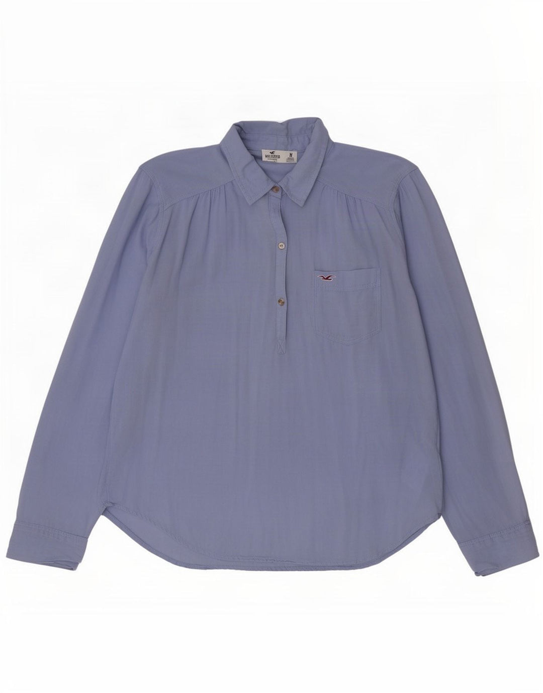 Camisa tipo pulóver Hollister para mujer Reino Unido 44 Algodón azul medio