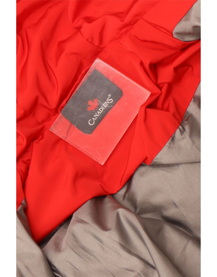 Canadiens Chaqueta acolchada con capucha para niña 7-8 años Rojo