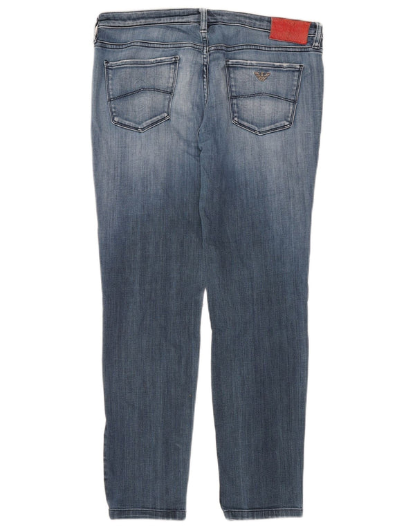 Emporio Armani Vaqueros Slim Mujer W30 L28 Algodón Azul