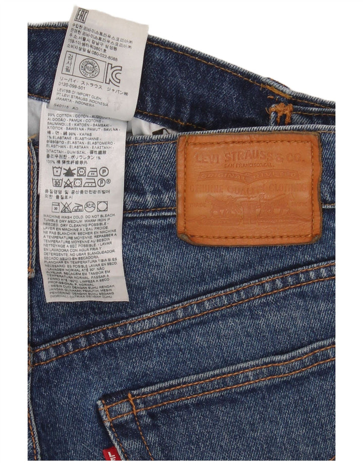 Vaqueros Levi's Mujer Rectos W27 L28 Algodón Azul