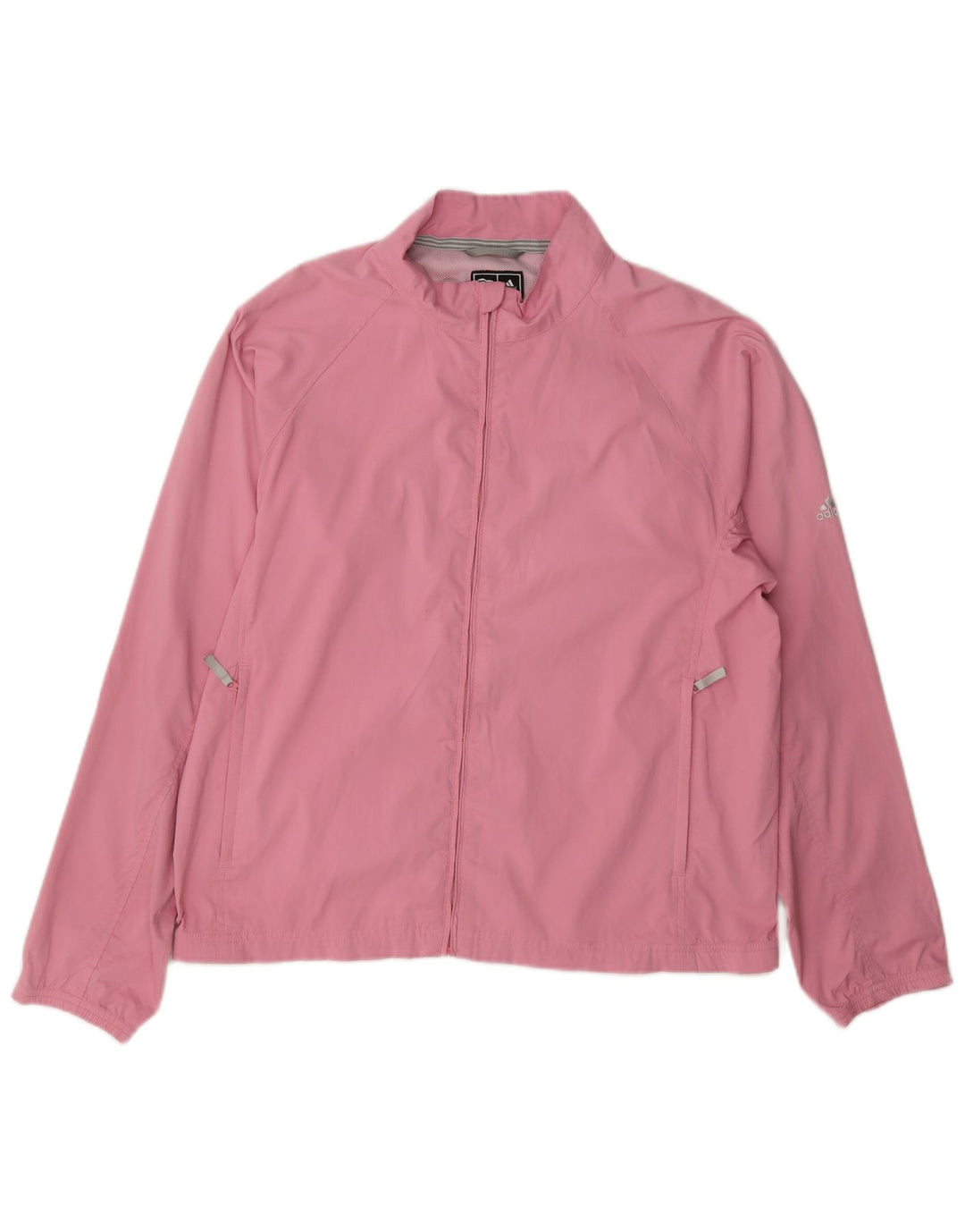 Adidas Mujer Clima Proof Chándal Top Chaqueta UK 14 Medio Rosa Poliéster