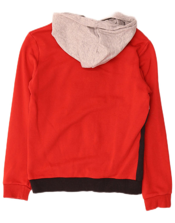 Puma Sudadera con capucha gráfica para niños 11-12 años Algodón rojo color block