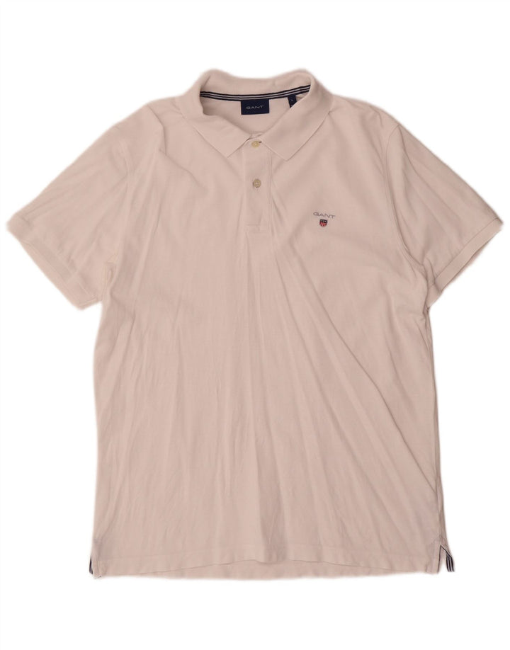 Gant Polo Hombre Grande Blanco Algodón