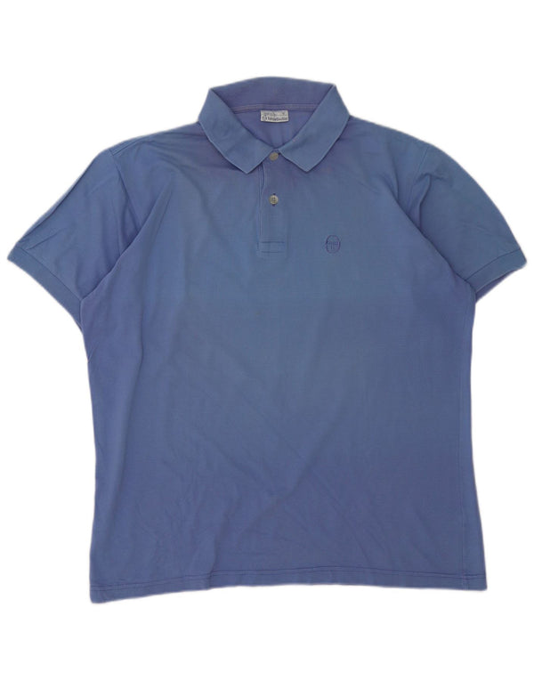 Sergio Tacchini Polo para hombre grande azul