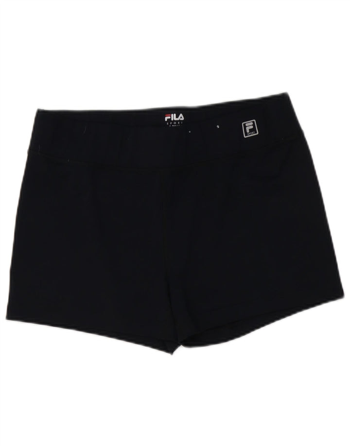 FILA Pantalones cortos deportivos para mujer UK 40 Grande Poliéster azul marino