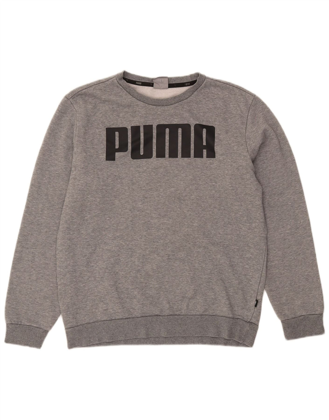 Puma Hombre Sudadera Gráfica Jersey De Algodón Moteado Gris Medio