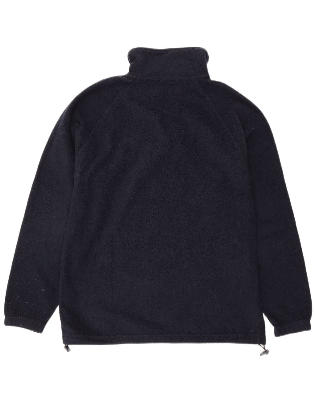 KAPPA Mens Zip Neck Fleece Jumper Medium Navy Blue Polyester