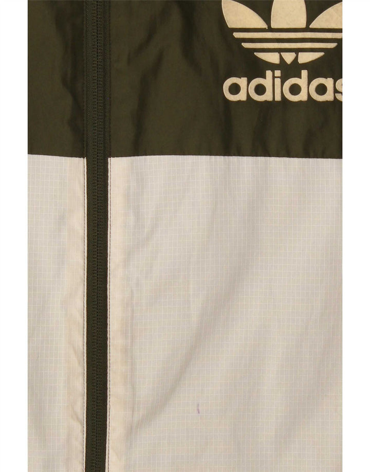 Chaqueta de chándal con capucha Adidas para hombre, talla pequeña, bloque de color multicolor