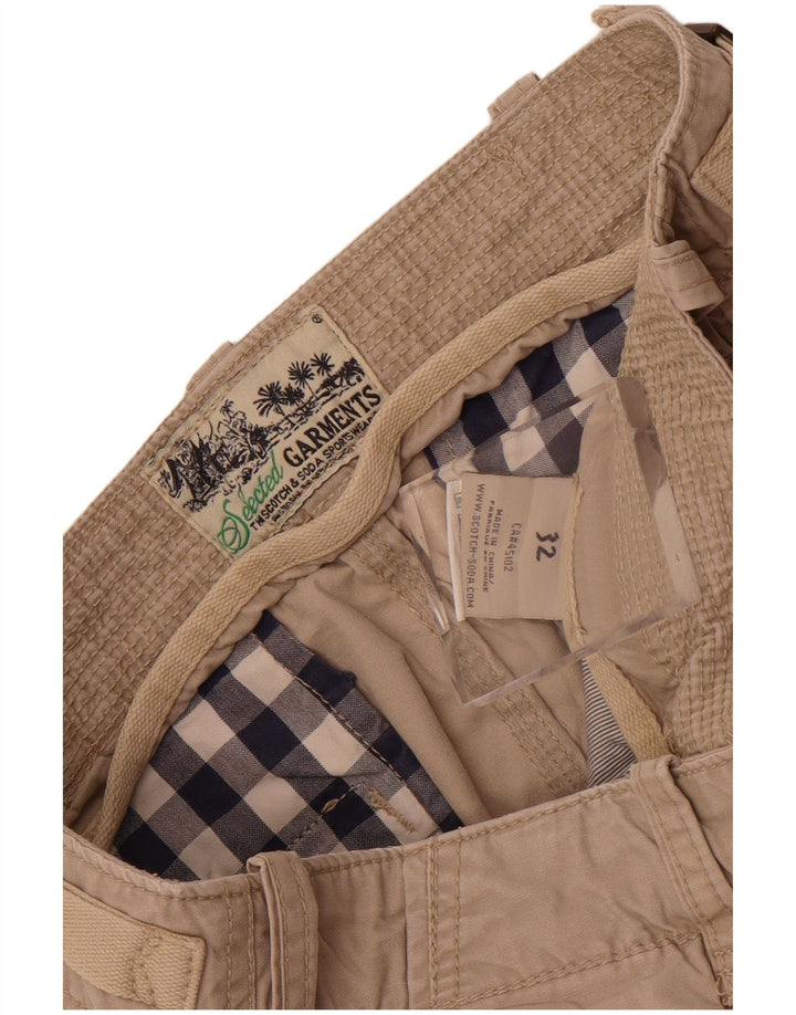 Shorts Cargo Hombre Scotch & Soda W32 Algodón Beige Medio