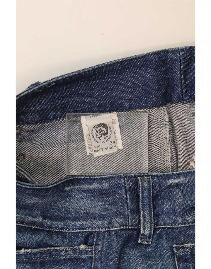 Diesel Mujer Vaqueros Bootcut Desgastados W29 L33 Algodón Azul