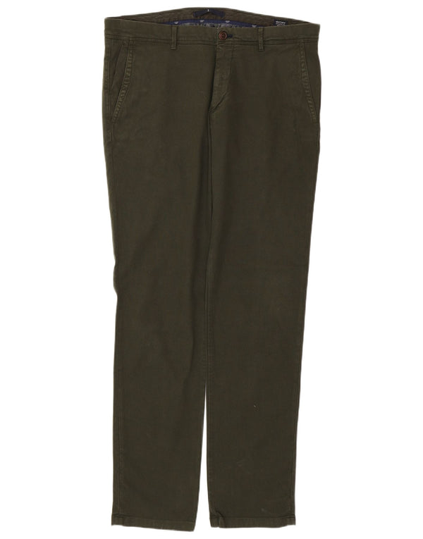 JOOP Pantalones chinos ajustados de corte moderno para hombre W34 L34 Algodón verde