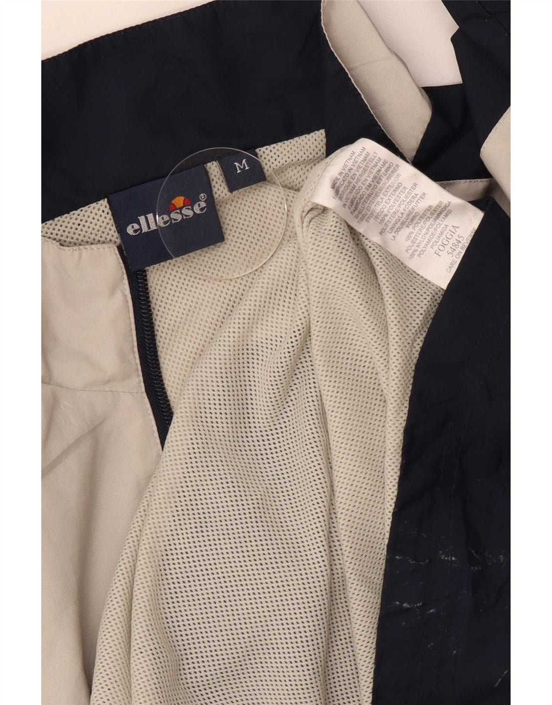 Ellesse Hombre Jersey Chándal Chaqueta Superior Medium Azul Marino Colorblock