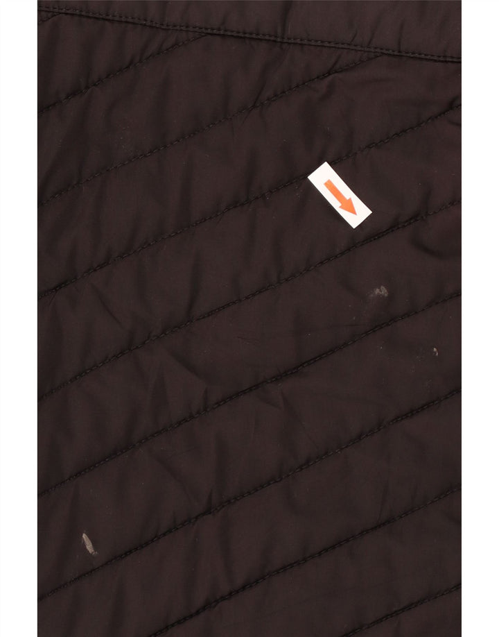 Diadora Chaqueta acolchada con capucha para hombre ES 42 XL Poliéster negro